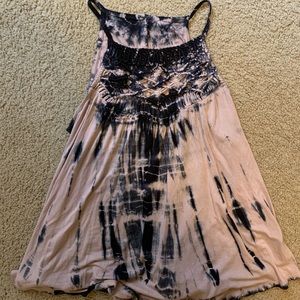 American Eagle Tie Dye High Neck Tank Top